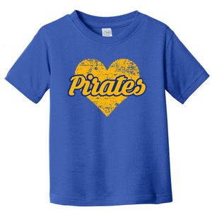 Fairhope Pirates Over Heart Toddler T-Shirt