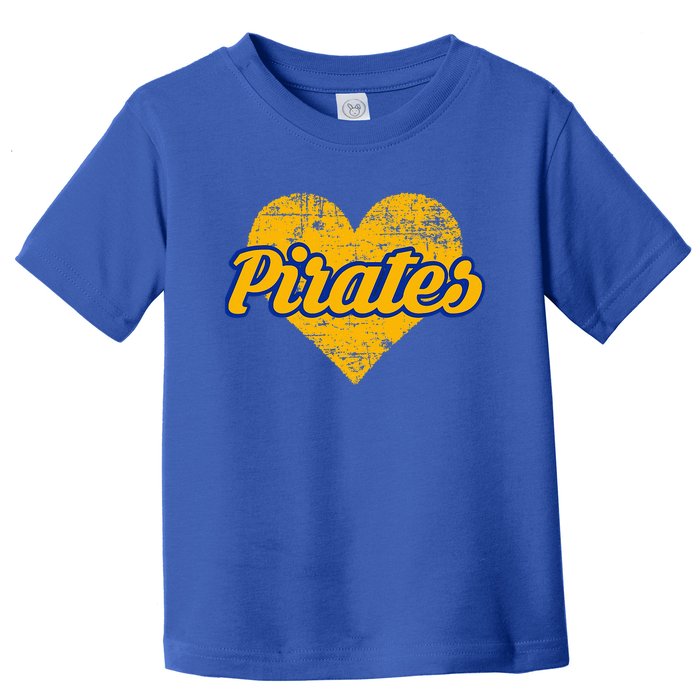 Fairhope Pirates Over Heart Toddler T-Shirt