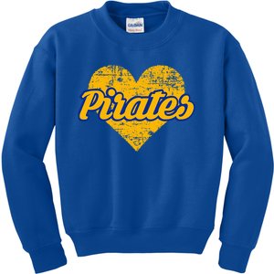 Fairhope Pirates Over Heart Kids Sweatshirt