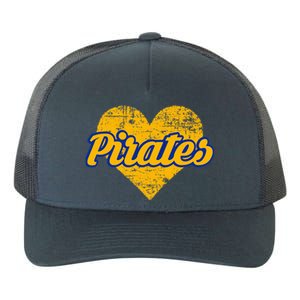 Fairhope Pirates Over Heart Yupoong Adult 5-Panel Trucker Hat