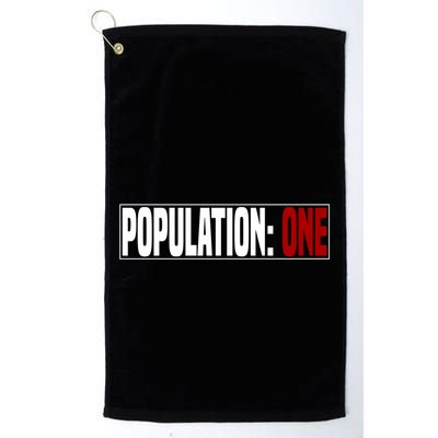 Funny Population One Vr Golf Towel