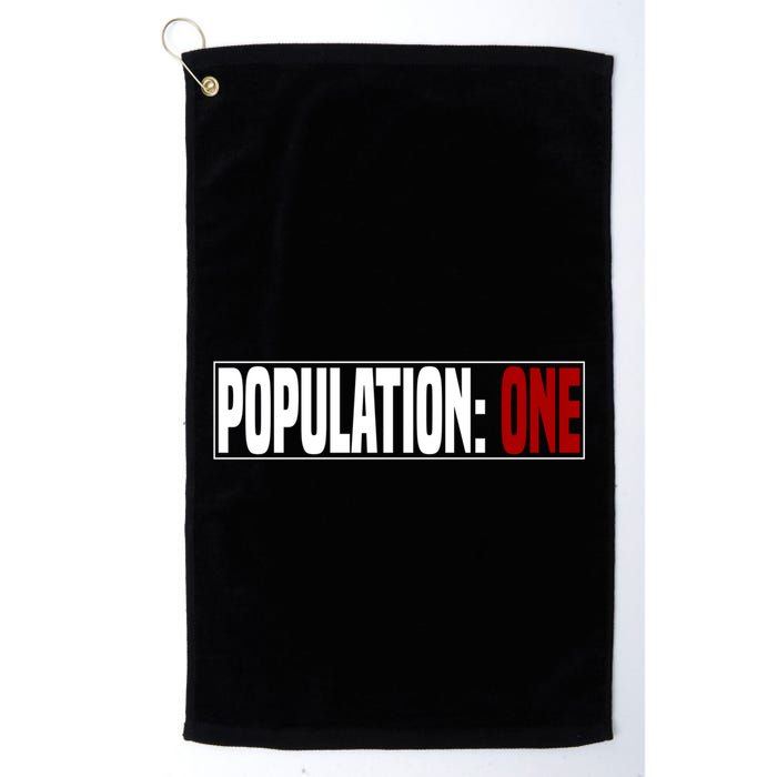 Funny Population One Vr Golf Towel