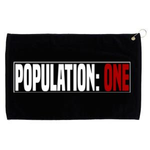 Funny Population One Vr Grommeted Golf Towel