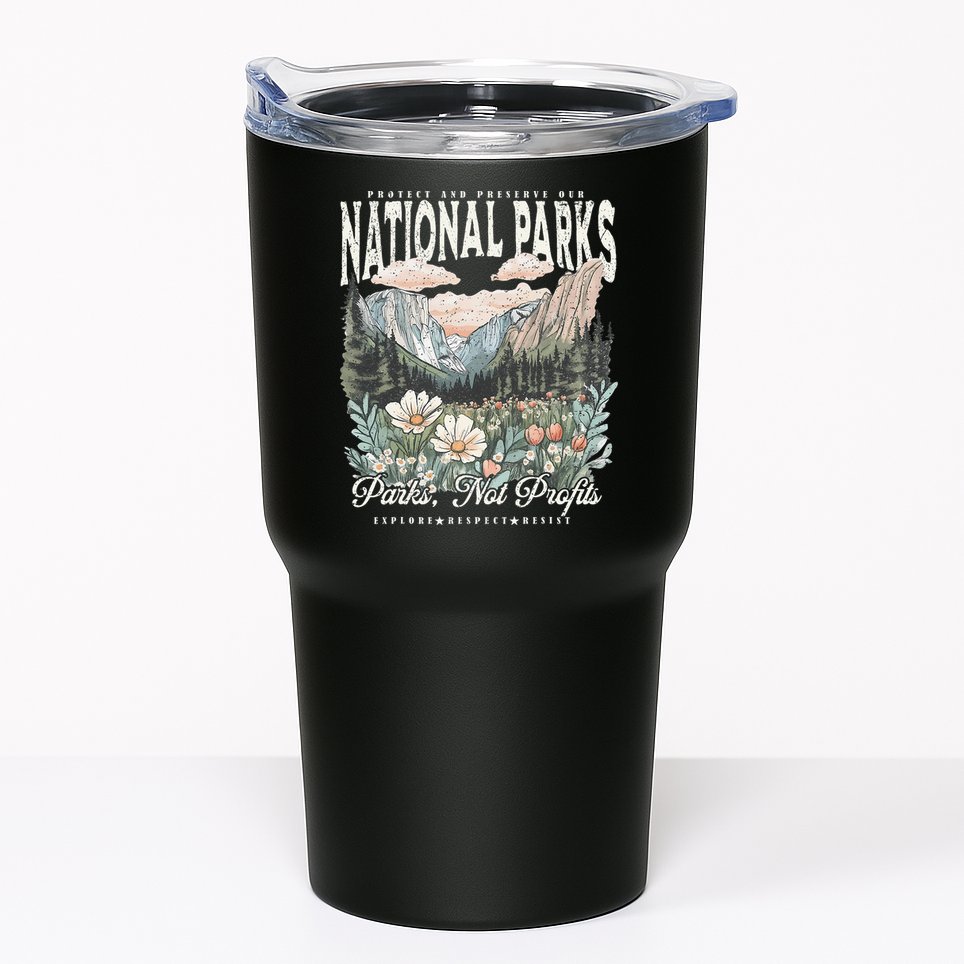 Floral Protect Our National Parks Retro Nature Conservation Tumbler