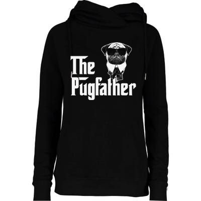 Funny Pug Owner The Pugfather Father Gift Dog Lovers Owner Womens Funnel Neck Pullover Hood