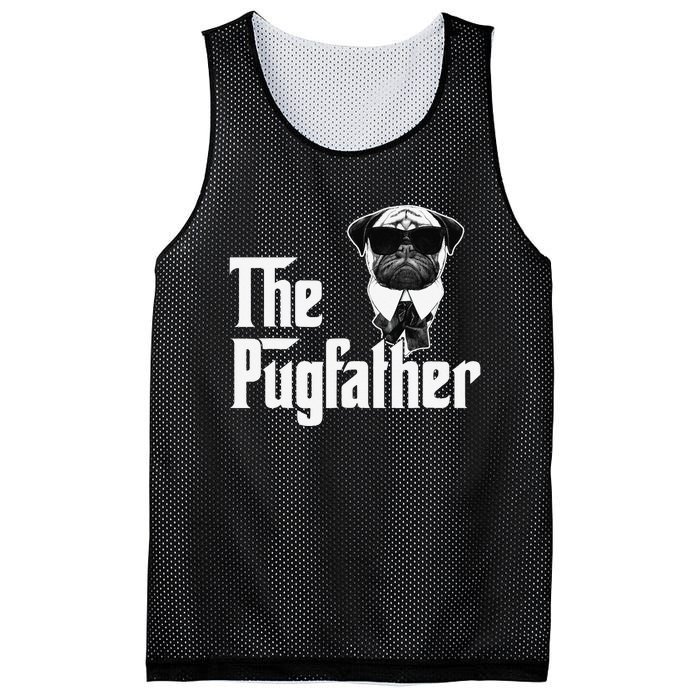 Funny Pug Owner The Pugfather Father Gift Dog Lovers Owner Mesh Reversible Basketball Jersey Tank