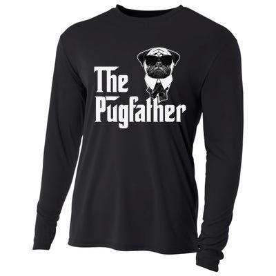 Funny Pug Owner The Pugfather Father Gift Dog Lovers Owner Cooling Performance Long Sleeve Crew