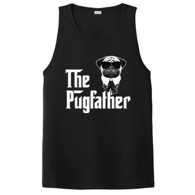 Funny Pug Owner The Pugfather Father Gift Dog Lovers Owner PosiCharge Competitor Tank