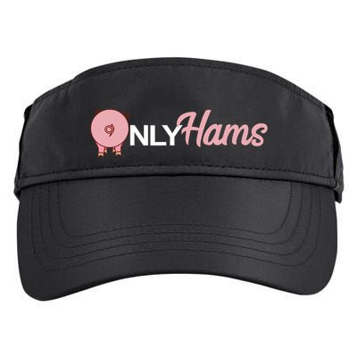 Funny Pig Only Hams Funny Pork Pig Farmer Adult Drive Performance Visor