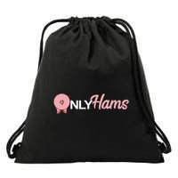 Funny Pig Only Hams Funny Pork Pig Farmer Drawstring Bag