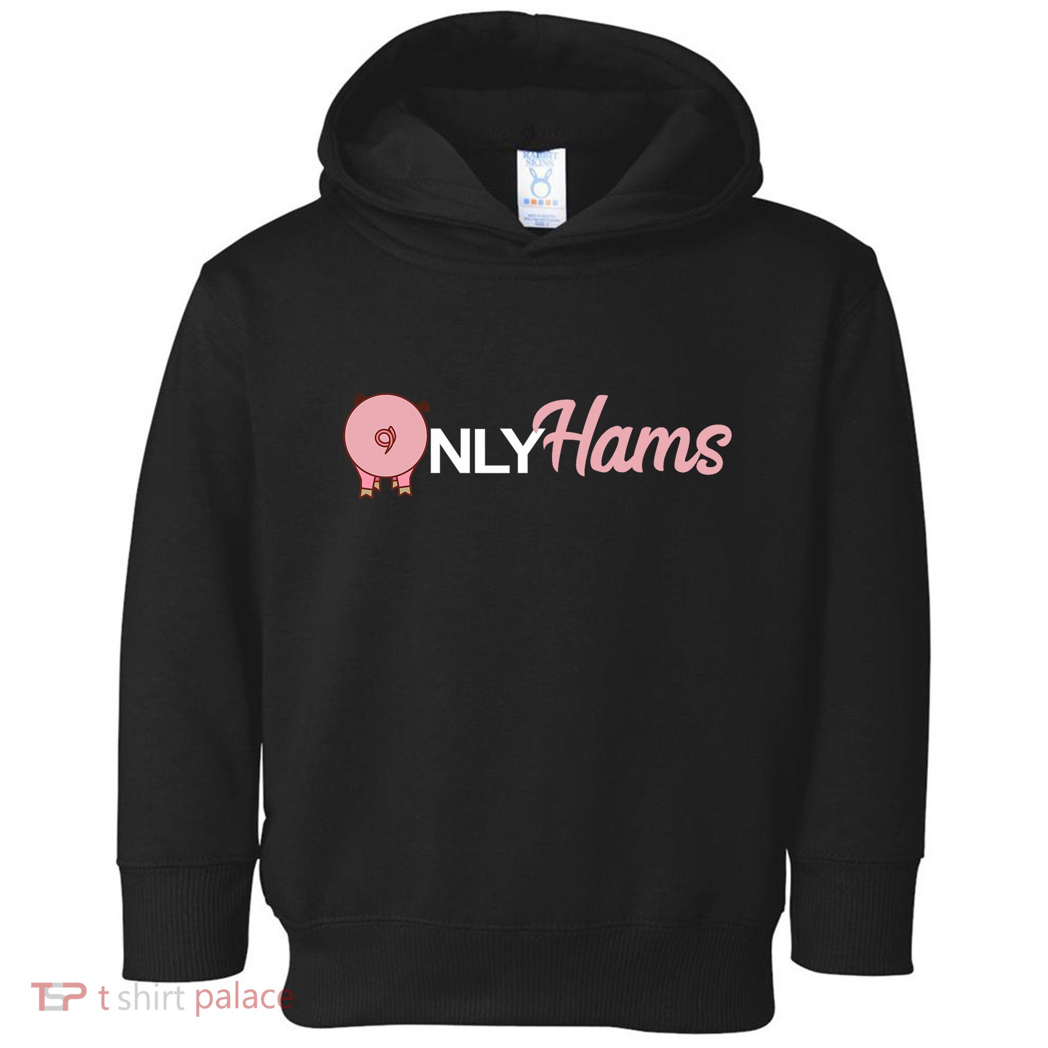 Funny Pig Only Hams Funny Pork Pig Farmer Toddler Hoodie