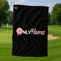 Funny Pig Only Hams Funny Pork Pig Farmer Golf Towel