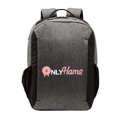 Funny Pig Only Hams Funny Pork Pig Farmer Vector Backpack