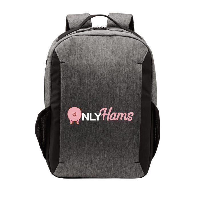 Funny Pig Only Hams Funny Pork Pig Farmer Vector Backpack