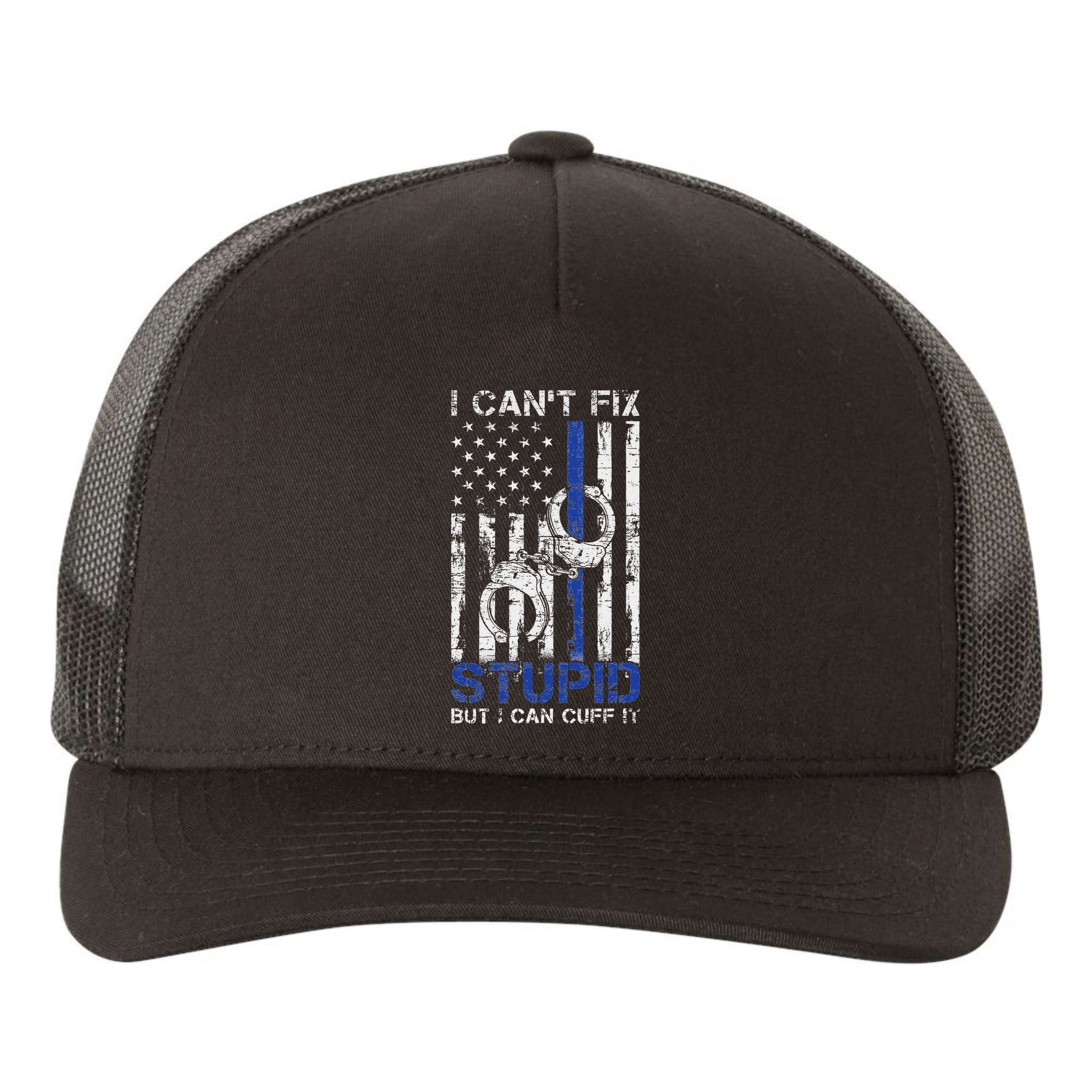 Funny Police Officer Gift Law Enforcement Police Yupoong Adult 5-Panel Trucker Hat