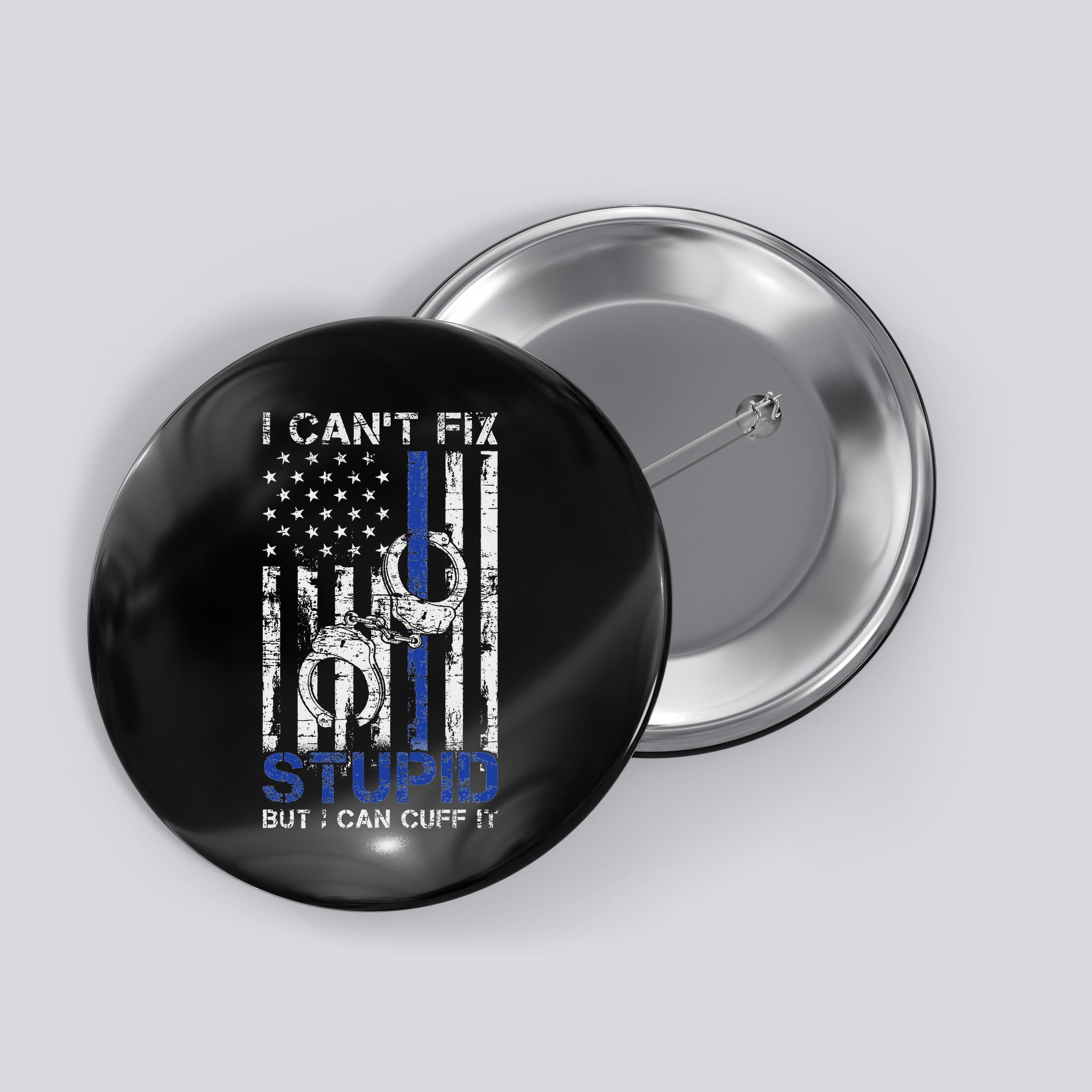 Funny Police Officer Gift Law Enforcement Police Button