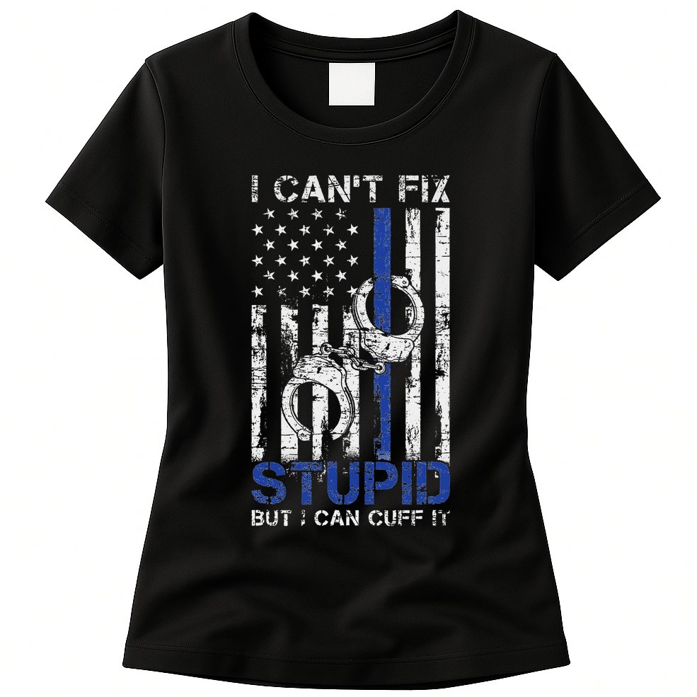 Funny Police Officer Gift Law Enforcement Police Womens T-Shirt