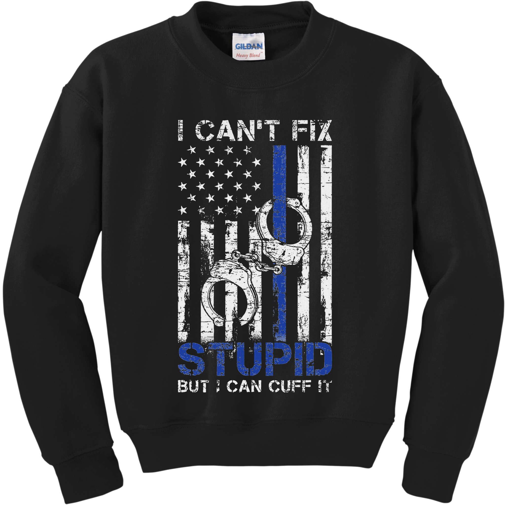 Funny Police Officer Gift Law Enforcement Police Kids Sweatshirt