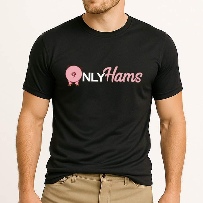 Funny Pig Only Hams Funny Pork Pig Farmer Performance Shirt