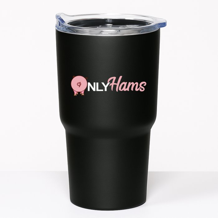 Funny Pig Only Hams Funny Pork Pig Farmer Tumbler