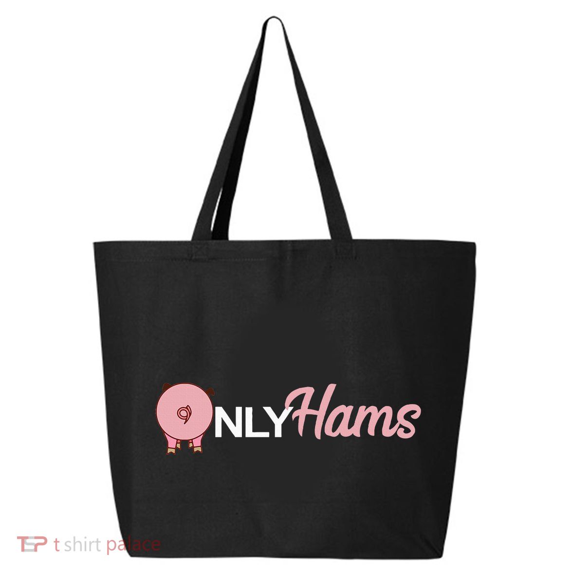 Funny Pig Only Hams Funny Pork Pig Farmer 25L Jumbo Tote