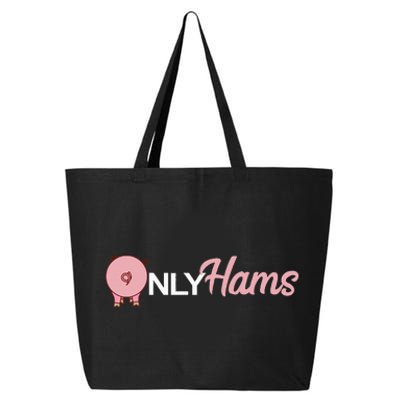 Funny Pig Only Hams Funny Pork Pig Farmer 25L Jumbo Tote