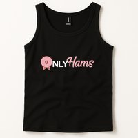 Funny Pig Only Hams Funny Pork Pig Farmer Tank Top
