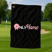 Funny Pig Only Hams Funny Pork Pig Farmer Golf Towel