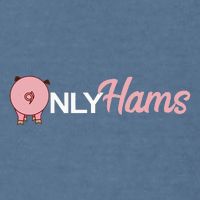 Funny Pig Only Hams Funny Pork Pig Farmer Garment-Dyed Sweatshirt