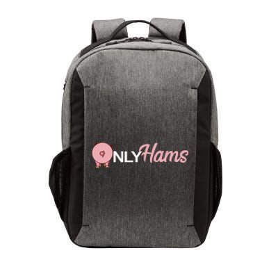 Funny Pig Only Hams Funny Pork Pig Farmer Vector Backpack