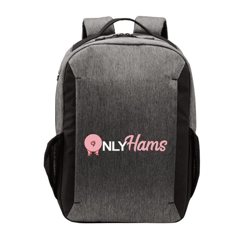 Funny Pig Only Hams Funny Pork Pig Farmer Vector Backpack
