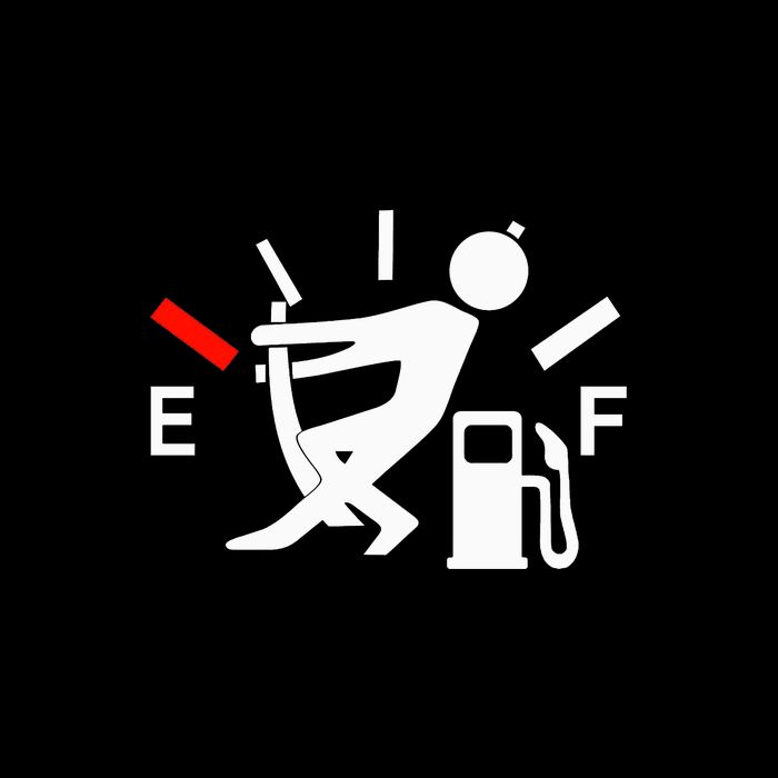 Funny Picture Of A Clock Running Out Of Gas Mousepad