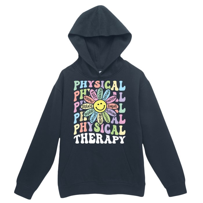 Flower PT Outfit Pediatric Physical Therapy Therapist Urban Pullover Hoodie