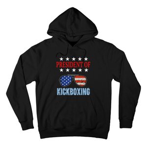 Funny President Of Kickboxing Phrase Kickboxing Beginners Hoodie