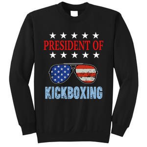 Funny President Of Kickboxing Phrase Kickboxing Beginners Sweatshirt