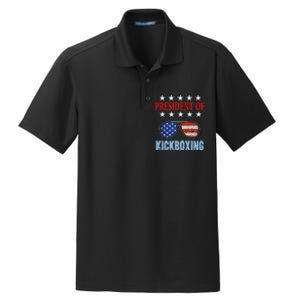 Funny President Of Kickboxing Phrase Kickboxing Beginners Dry Zone Grid Polo