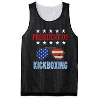 Funny President Of Kickboxing Phrase Kickboxing Beginners Mesh Reversible Basketball Jersey Tank