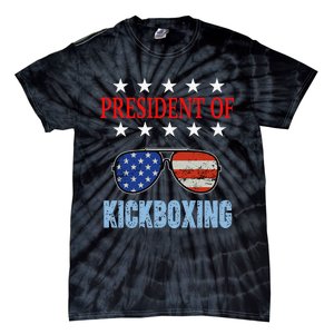 Funny President Of Kickboxing Phrase Kickboxing Beginners Tie-Dye T-Shirt