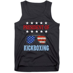 Funny President Of Kickboxing Phrase Kickboxing Beginners Tank Top