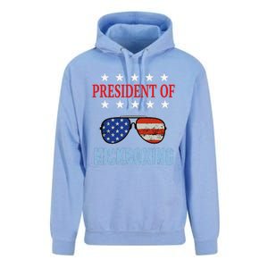 Funny President Of Kickboxing Phrase Kickboxing Beginners Unisex Surf Hoodie