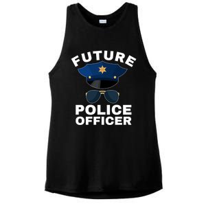 Future Police Officer Law Enforcet Proud Cop Dad Meaningful Gift Ladies PosiCharge Tri-Blend Wicking Tank