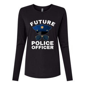 Future Police Officer Law Enforcet Proud Cop Dad Meaningful Gift Womens Cotton Relaxed Long Sleeve T-Shirt