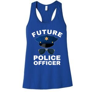 Future Police Officer Law Enforcet Proud Cop Dad Meaningful Gift Women's Racerback Tank