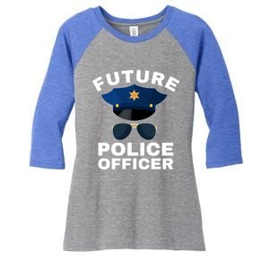 Future Police Officer Law Enforcet Proud Cop Dad Meaningful Gift Women's Tri-Blend 3/4-Sleeve Raglan Shirt