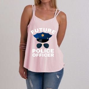 Future Police Officer Law Enforcet Proud Cop Dad Meaningful Gift Women's Strappy Tank