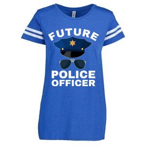 Future Police Officer Law Enforcet Proud Cop Dad Meaningful Gift Enza Ladies Jersey Football T-Shirt