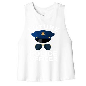 Future Police Officer Law Enforcet Proud Cop Dad Meaningful Gift Women's Racerback Cropped Tank