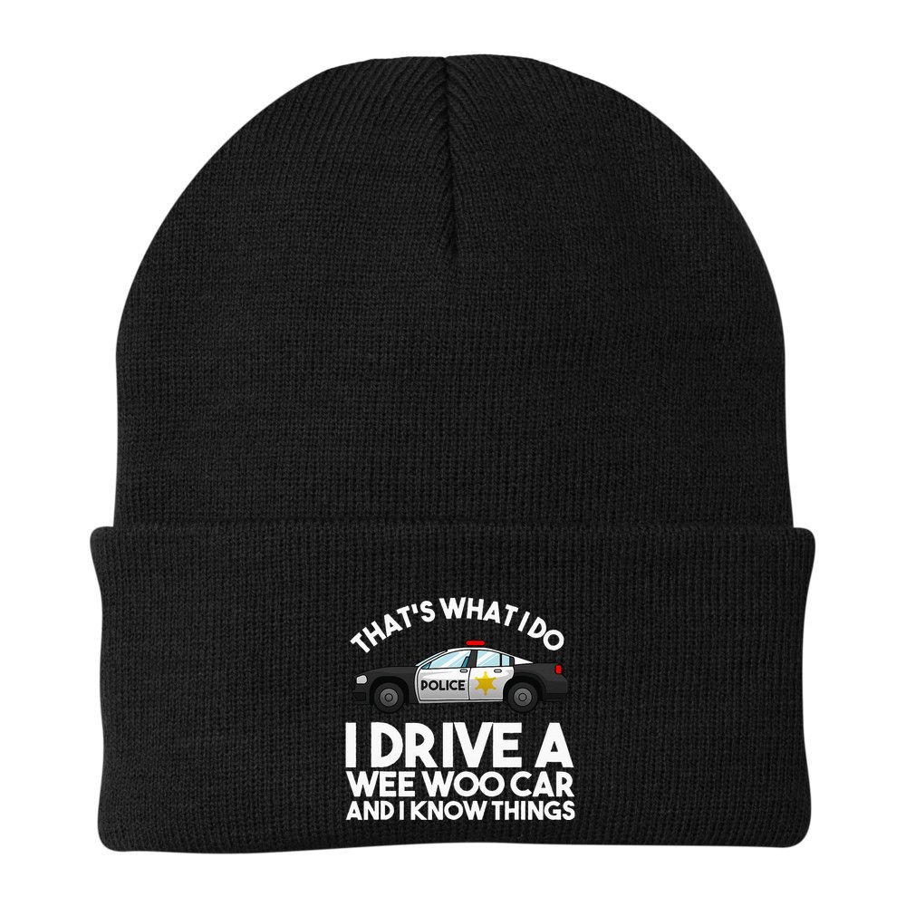 Funny Police Officer Gift For Cop Law Enforcement Beanie
