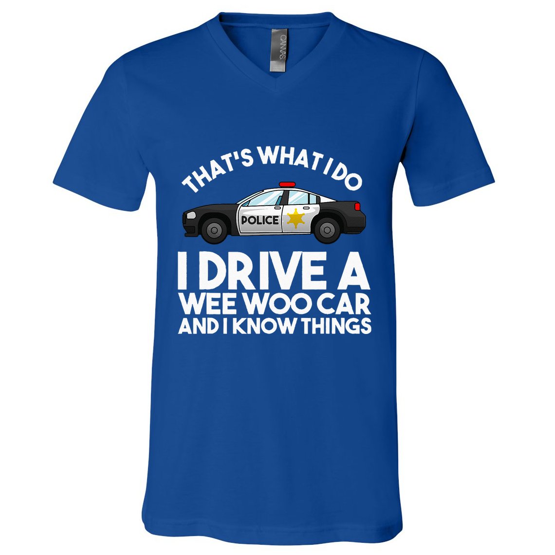 Funny Police Officer Gift For Cop Law Enforcement V-Neck T-Shirt