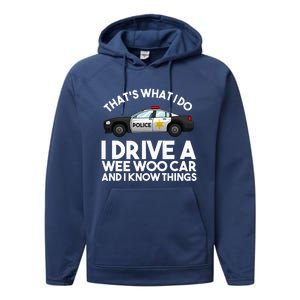 Funny Police Officer Gift For Cop Law Enforcement Performance Fleece Hoodie